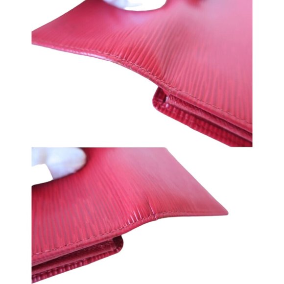 422129F V Louis Vuitton Wallet Sarah Long Red Epi - Picture 6 of 8